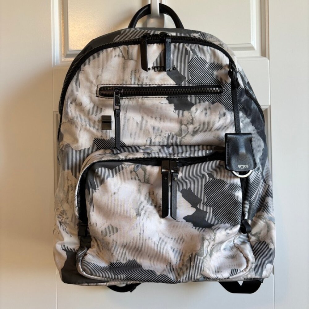 Tumi Backpack With Multiple Zip And Slide Pockets - image 1